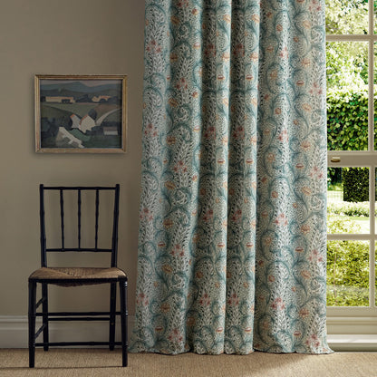 Morris Wild Tulip & Vine Beayleaf/Ochre Roman Blind