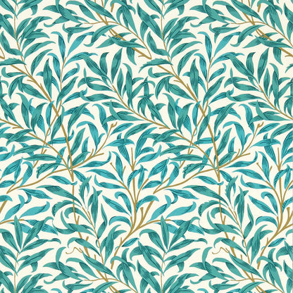 Willow Boughs Teal Roman Blind by William Morris