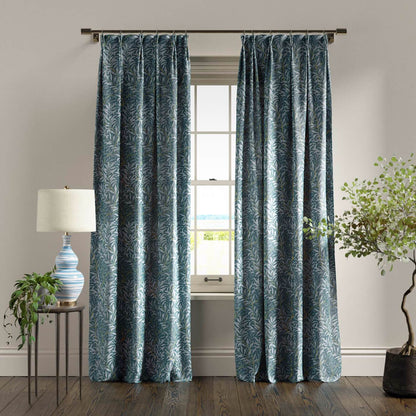 Willow Boughs Denim Roman Blind by William Morris