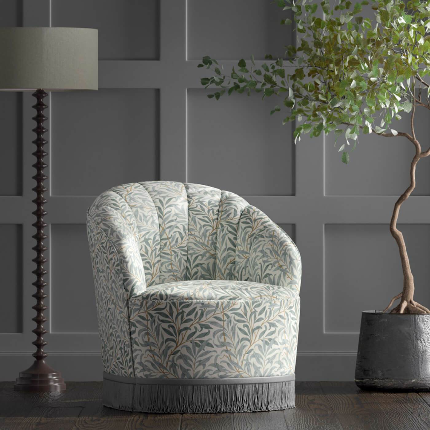 William Morris, Willow Boughs Mineral Roman Blind
