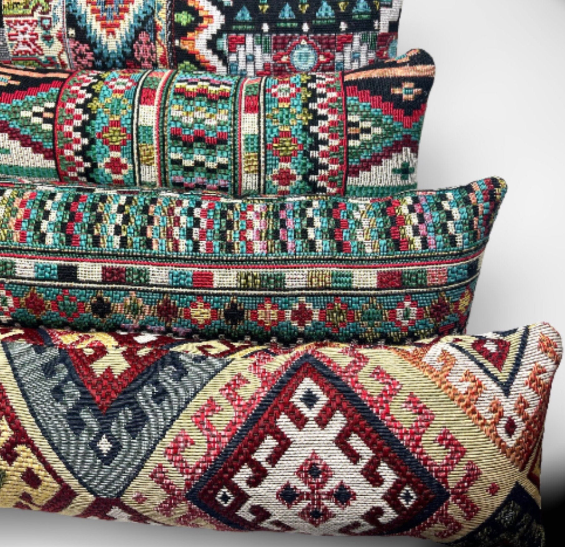 Draught Excluder Moroccan Aztec Fabric, Energy Saving , Draft Stopper, Home decor