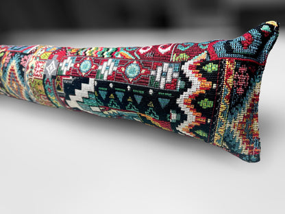 Draught Excluder Moroccan Aztec Fabric, Energy Saving , Draft Stopper, Home decor