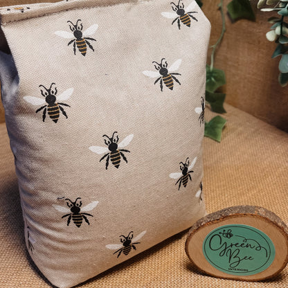 Large Bumble Bee Print Door Stop: Farmhouse Charm Fabric Home Decor (Filled or Fill at Home)