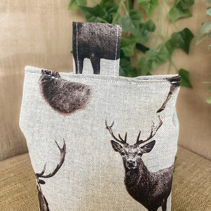 Large Stag Print Door Stop: Rustic Farmhouse Style Home Decor (Filled or Fill at Home)