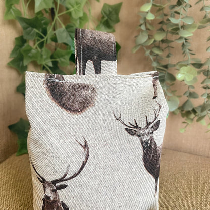 Large Stag Print Door Stop: Rustic Farmhouse Style Home Decor (Filled or Fill at Home)