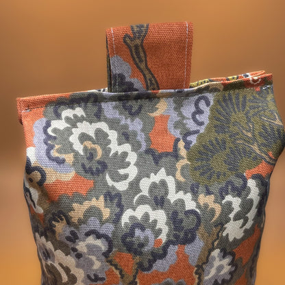 Large Rust Terracotta Orange Fabric Door Stop: Rustic Elegance for Home Decor (Filled or Fill at Home)