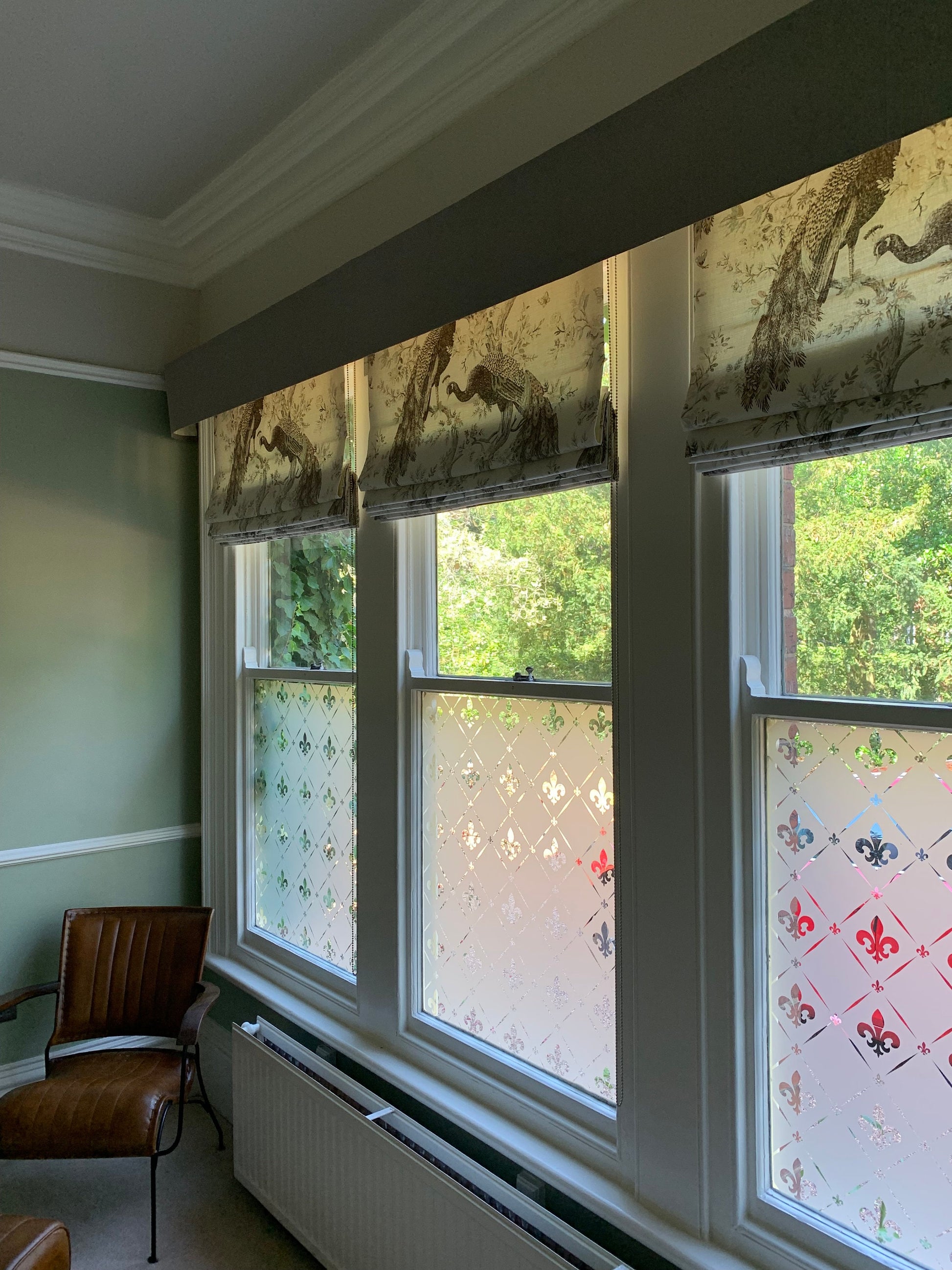 Roman Blinds Made to Measure - Fabric Options / Own Fabric, Custom Size Shades, Cotton or Blackout Lined, Cord & Cleat Chain Headrail