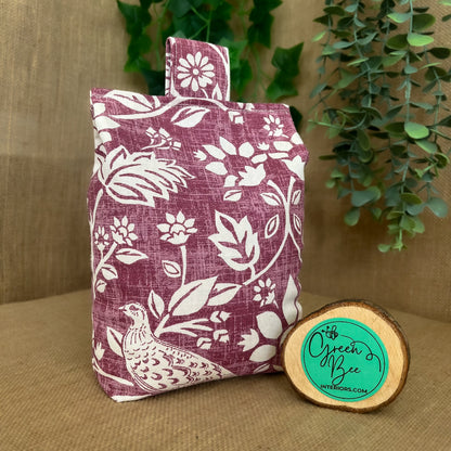 Large Woodland Hare & Pheasant Print Door Stop: Farmhouse Charm Fabric Home Decor (Filled or Fill at Home)