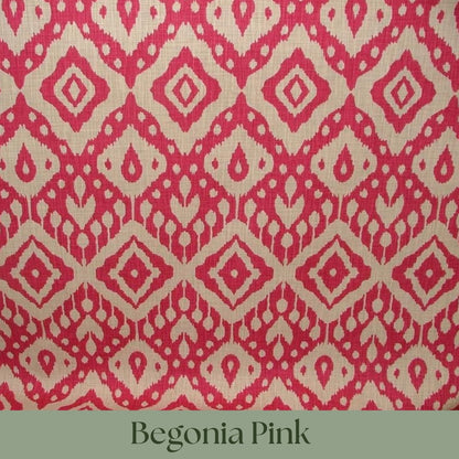 Custom Handmade Roman Blinds Moroccan Ikat Fabric - 4 Colours, Made-to-Measure, Standard or Blackout Lining, Cord/Cleat or Chain Head Rails