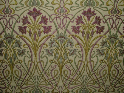Custom Handmade Roman Blinds Art Nouveau Fabric - 5 Colors, Made-to-Measure, Standard or Blackout Lining, Cord/Cleat or Chain Head Rails