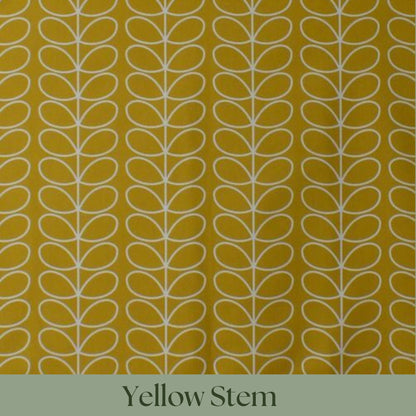 Custom Roman Blinds Orla Kiely Fabric Grey Red Yellow Stem - 4 Colours, Made-to-Measure, Standard/ Blackout Lining, Chain Headrail
