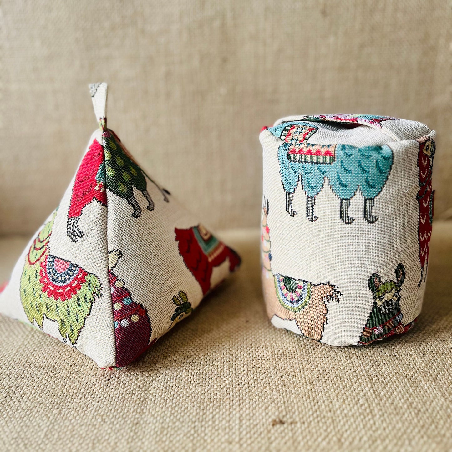Llama Tapestry Doorstop: Boho Rustic Home Decor