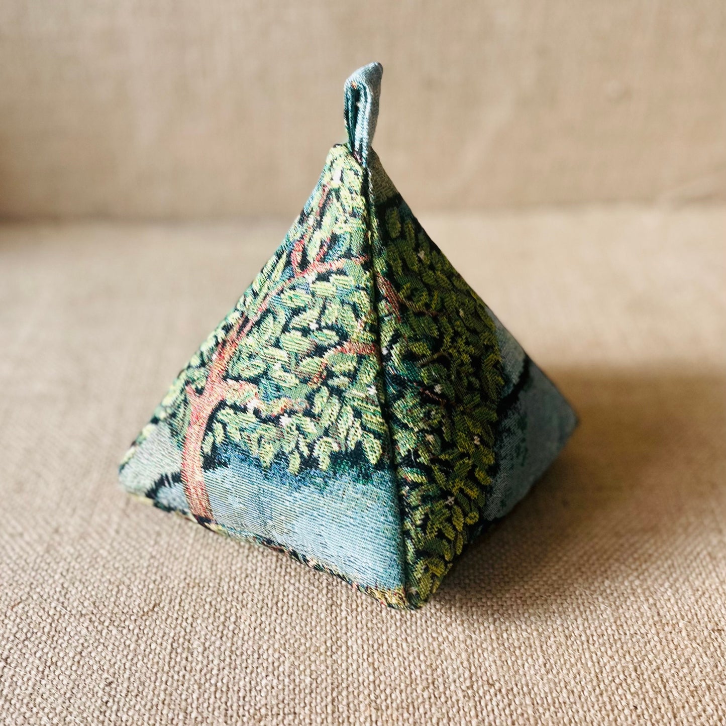 Woodland Scene Woven Door Stop: Nature Inspired Home Decor