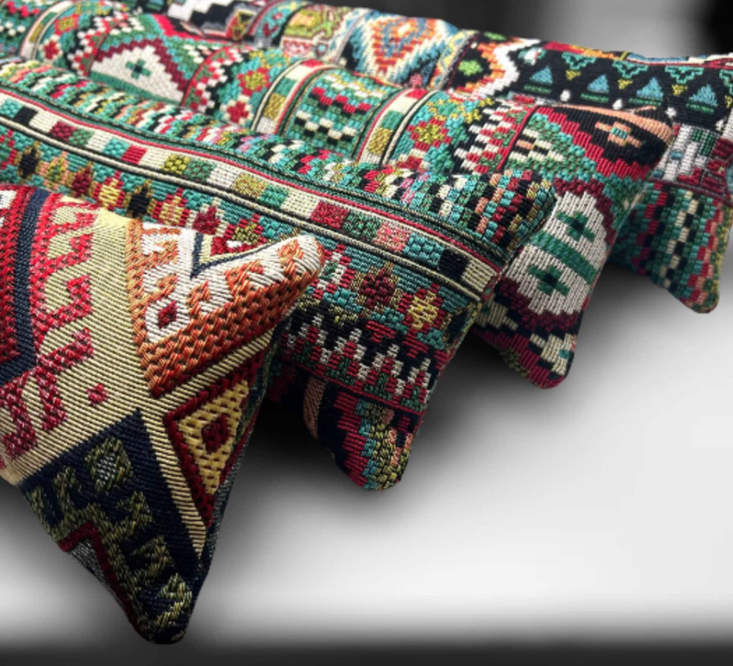 Indian Tapestry Heavy Draught Excluder – Available in Multiple Sizes for Traditional Rustic Decor