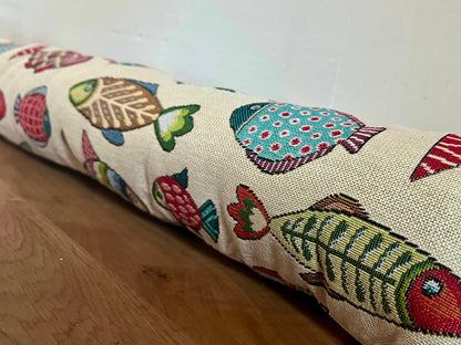 Fish Tapestry Draught Excluder – Handmade Farmhouse Charm