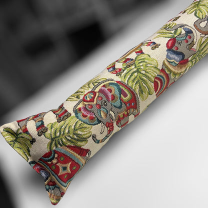 Elephant Tapestry Draught Excluder – Handmade Farmhouse Décor