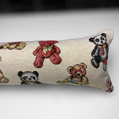 Teddy Bear Tapestry Draught Excluder – Weighted, Farmhouse Decor