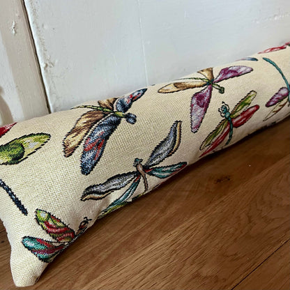 Dragonfly Tapestry Draught Excluder – Handmade Elegance