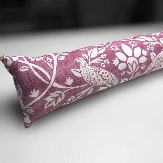 Deep Purple Woodland Hares Draught Excluder – Handmade in 70-200cm Length