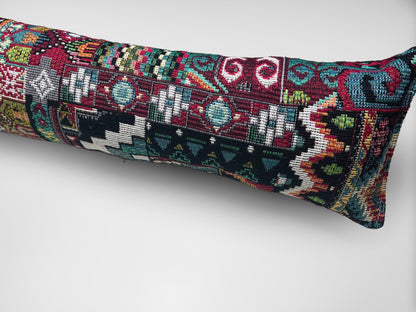 Moroccan Tapestry Heavy Draught Excluder – Farmhouse Boho Decor