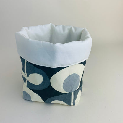 Grey Oval Orla Kiely Plant Pot Covers: Retro Decor, Multiple Sizes