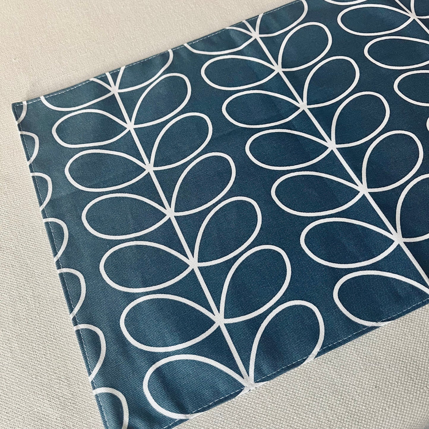Grey Linear Stem Orla Kiely Table Runner: Retro Decor, Sizes 120cm-320cm