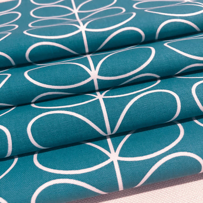 Orla Kiely Linear Stem - Duckegg Teal Blue - Made to Measure Roman Blinds