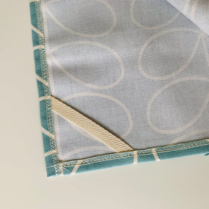 Orla Kiely Powder Blue Stem Tea Towels: Retro Kitchen Decor