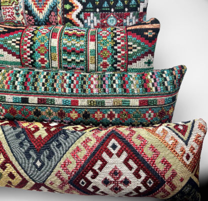 Moroccan Tapestry Heavy Draught Excluder – Farmhouse Boho Decor