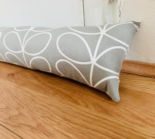 Silver Grey Stem Orla Kiely Draught Excluder – Retro Weighted Decor