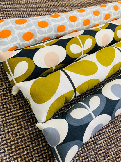 Navy Blue Stem Orla Kiely Heavy Draught Excluder – Retro Decor