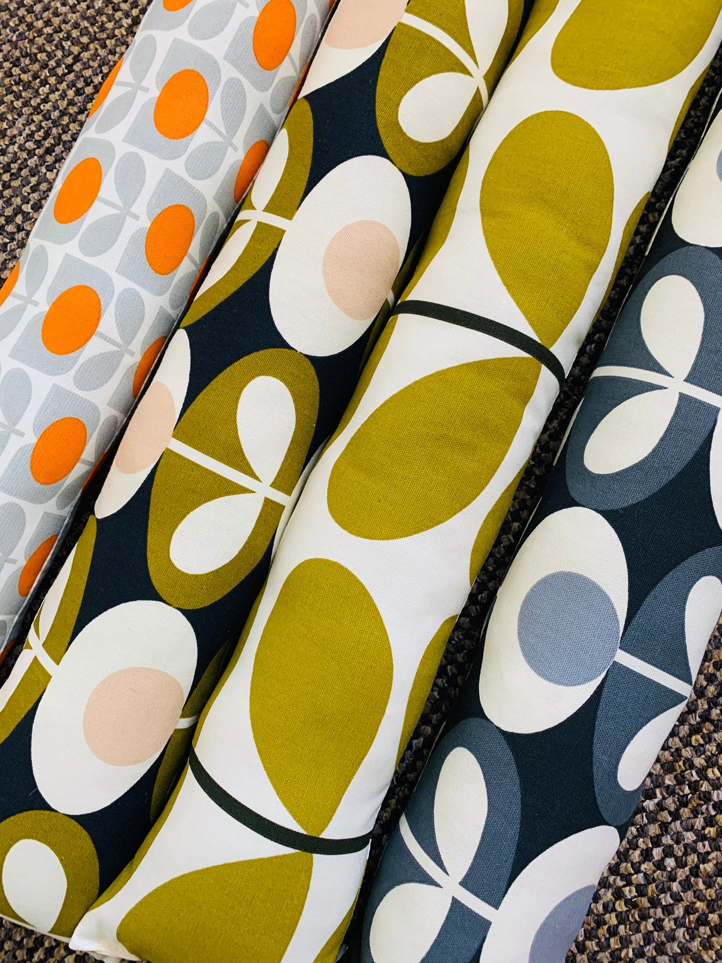 Olive Oval Orla Kiely Heavy Draught Excluder – Retro Decor