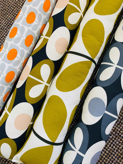 Olive Oval Orla Kiely Heavy Draught Excluder – Retro Decor
