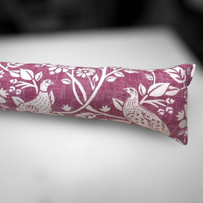 Deep Purple Woodland Hares Draught Excluder – Handmade in 70-200cm Length
