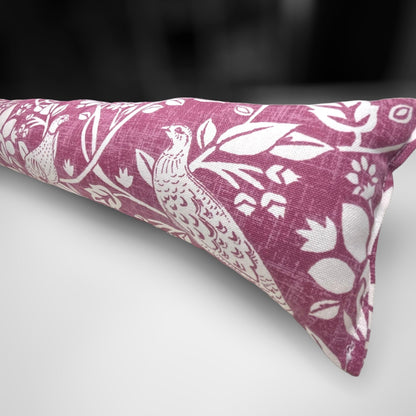 Deep Purple Woodland Hares Draught Excluder – Handmade in 70-200cm Length