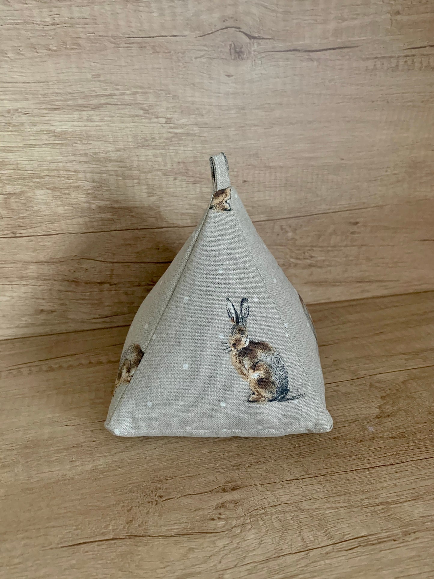 Mr Hare Print Pyramid Door Stop: Farmhouse Decor
