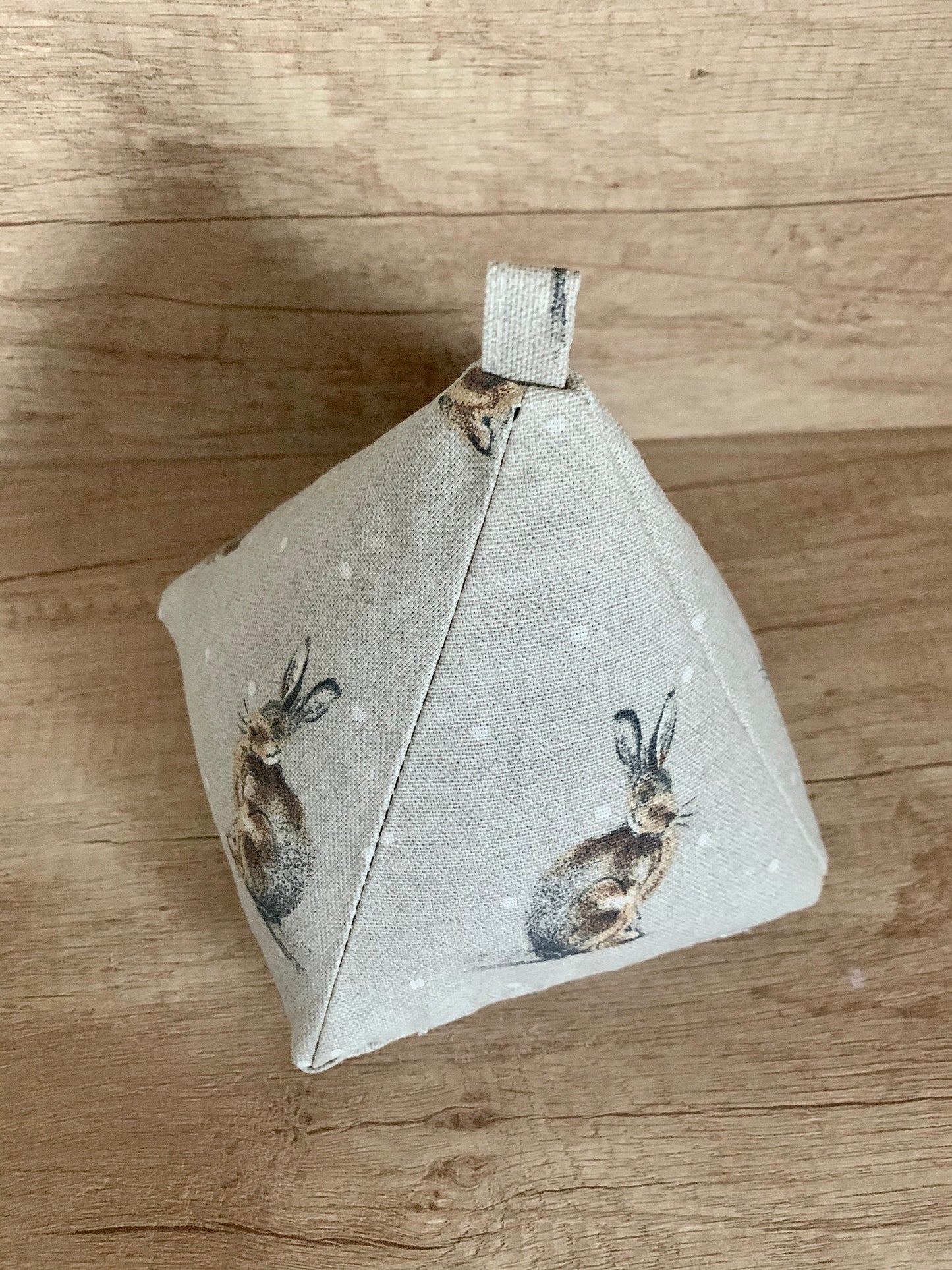 Mr Hare Print Pyramid Door Stop: Farmhouse Decor