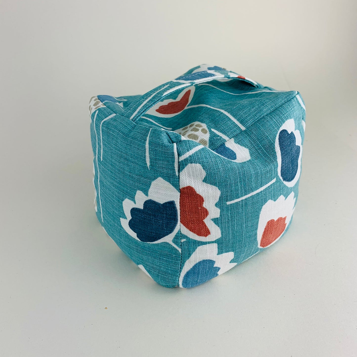 Blue Scandi Floral Doorstop - Nordic Home Decor