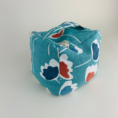 Blue Scandi Floral Doorstop - Nordic Home Decor