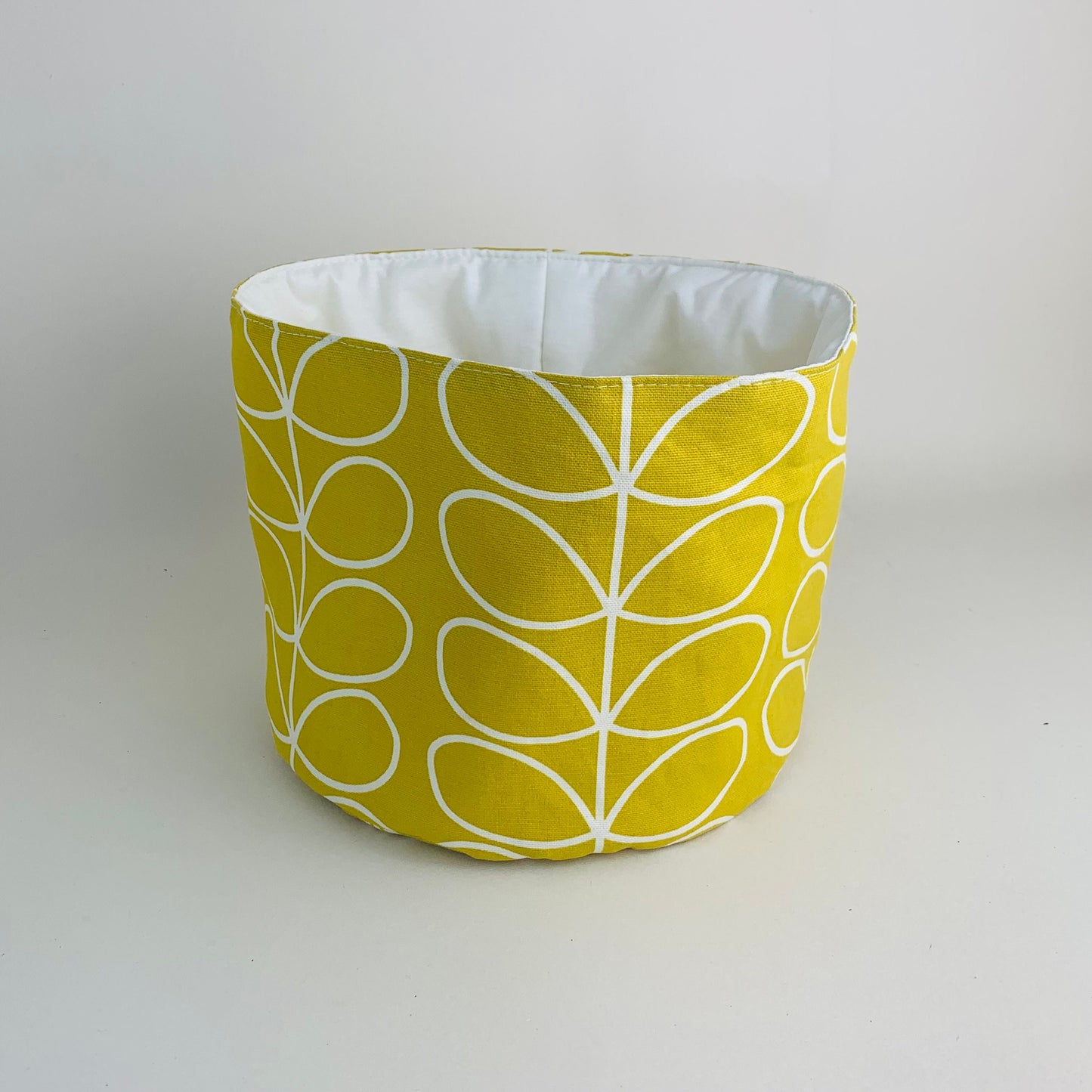 Yellow Stem Orla Kiely Plant Pot Covers: Retro Decor, Multiple Sizes