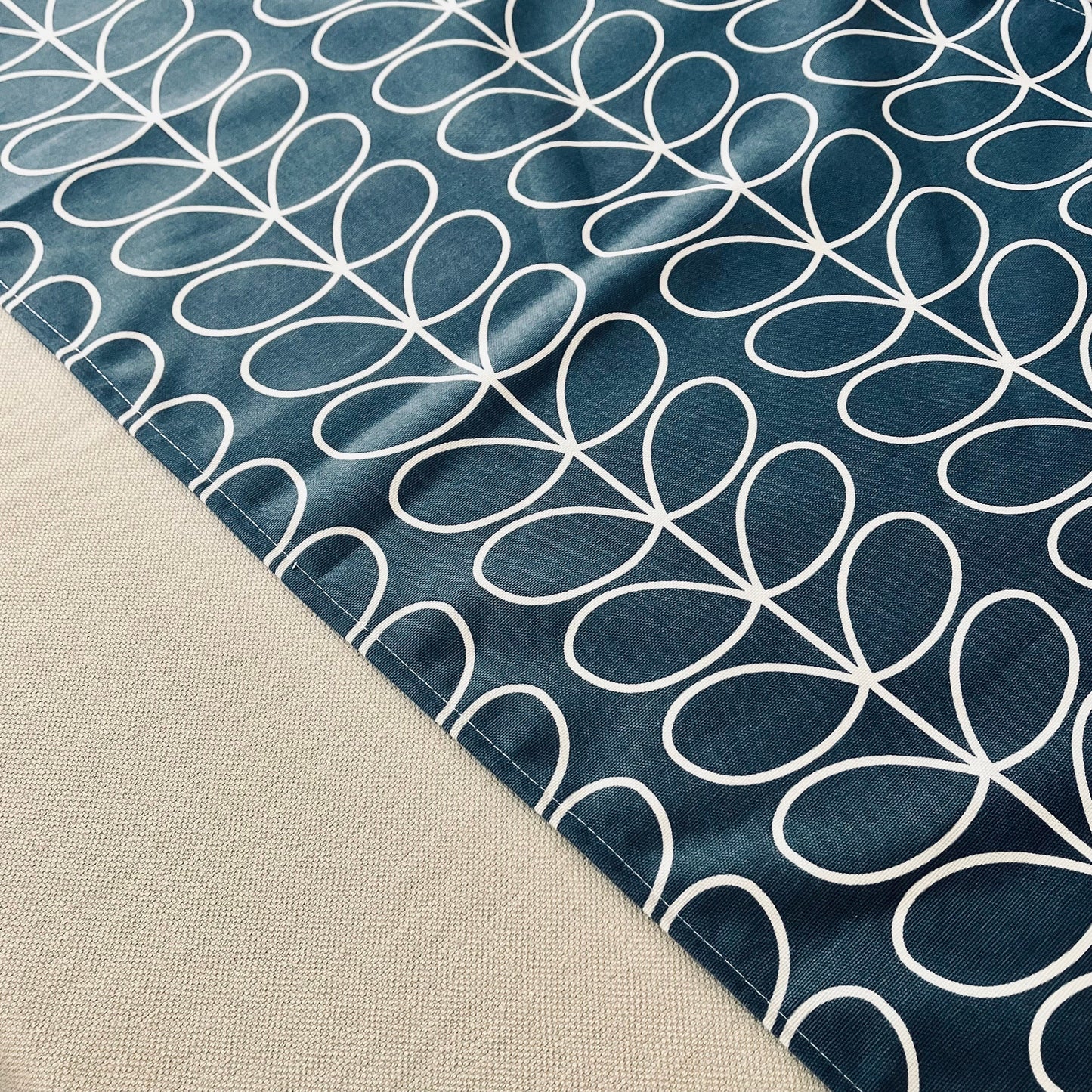 Grey Linear Stem Orla Kiely Table Runner: Retro Decor, Sizes 120cm-320cm