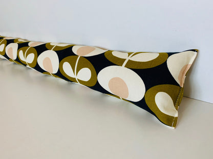 Olive Oval Orla Kiely Heavy Draught Excluder – Retro Decor